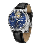 Tophill Tourbillon Watch for men Mechanical watch Luxury Skeleton dial Power reserve Leather strap reloj