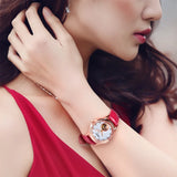 BERNY Luxury 18K Gold Mechanical Watch for Women Automatic Self-Wind Sapphire Ladies Wristwatch 72 Diamond 5ATM Skeleton Design