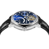 Tophill Tourbillon Watch for men Mechanical watch Luxury Skeleton dial Power reserve Leather strap reloj