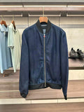 Italian Kiton Men's Early Autumn New Fashion Casual Simple Versatile Denim Baseball Jacket