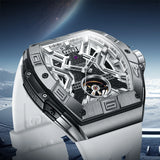 BONEST GATTI Luxury Mechanical Wristwatch Sapphire Glass Waterproof Automatic Winding Rose Gold Dial Automatic Mechanical Watch