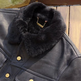 Dark Blue Winter Shearling Jacket Men Denim Style Plus Size 4XL Genuine Natural Thick Sheepskin Warm Single Breasted Short Coat