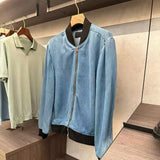 Italian Kiton Men's Early Autumn New Fashion Casual Simple Versatile Denim Baseball Jacket