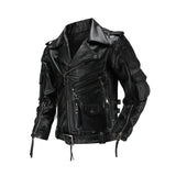 Copersian Men's Natural Leather Motorcycle Jacket Top Layer Causal Vintage Retro Moto Suit Leather Coat  Dropshipping Factory