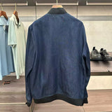 Italian Kiton Men's Early Autumn New Fashion Casual Simple Versatile Denim Baseball Jacket